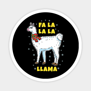 Fa La La Llama Lovers Christmas Magnet